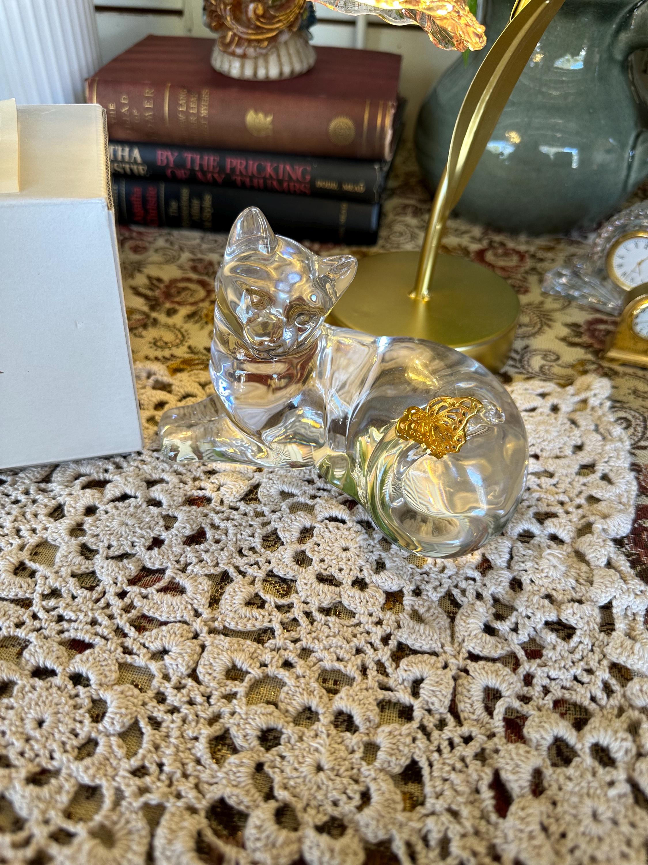 Lenox Crystal Cat - Etsy Lenox Crystal Cat - Etsy