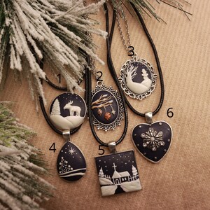 Polymer Clay Schmuck * Weihnachtsschmuck * Weihnachtskette * Weihnachtsgeschenk * Vintage Schmuck * Weihnachtsgeschenk