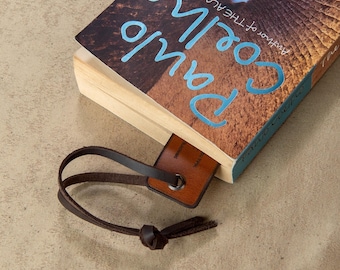 Custom Leather Bookmark: Personalized Book Lover Gift