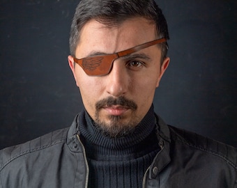Leather Eye Patch – Handmade Adjustable Pirate Blindfold for Cosplay, Costume & Renaissance Fair Accessory