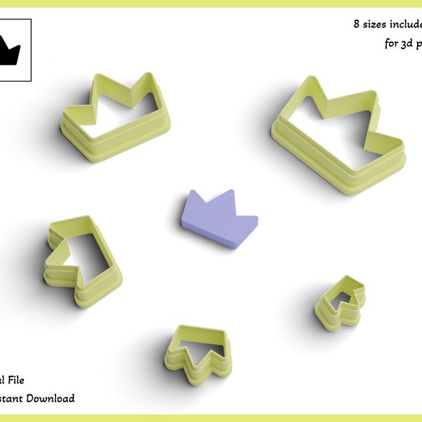 Crown Cookie Cutter Etsy