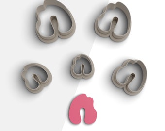Organic Assymetric Arch Polymer Clay Cutter | Digital STL File | 4