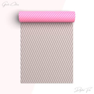 May include: A roll of pink and beige patterned paper with a diagonal stripe design. The paper is rolled up and the pink end is visible. The text "Gouzla Cutters" is at the top of the image and "Digital File" is at the bottom.