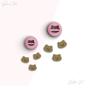 Bärengesicht Bolzen Tonschneider, Tier Polymer Clay Cutter, Mini Tonschneider, Ohrring-Tonschneider, 2 Größen enthalten, digitale STL-Datei, Nr: 164
