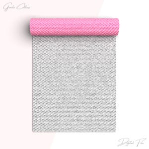 May include: A rolled-up pink textured material with a gray, dotted, unfolded section. The words "Grada Cutters" and "Digital File" are written in cursive script.