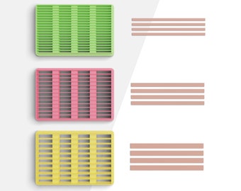 Stripe Cutter Tool For Polymer Clay, Stripe Line Tool, Clay Earring Tools, 3 Sizes Included, Digital STL File, No: 807