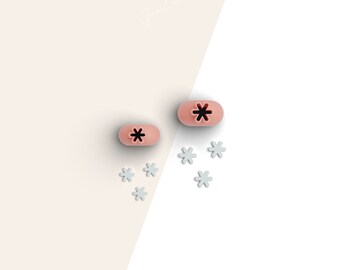 Christmas Snowflake Micro Clay Cutter, Christmas Polymer Clay Cutter, Tiny Clay Cutter, 2 Sizes Included, Digital STL File, No: 99