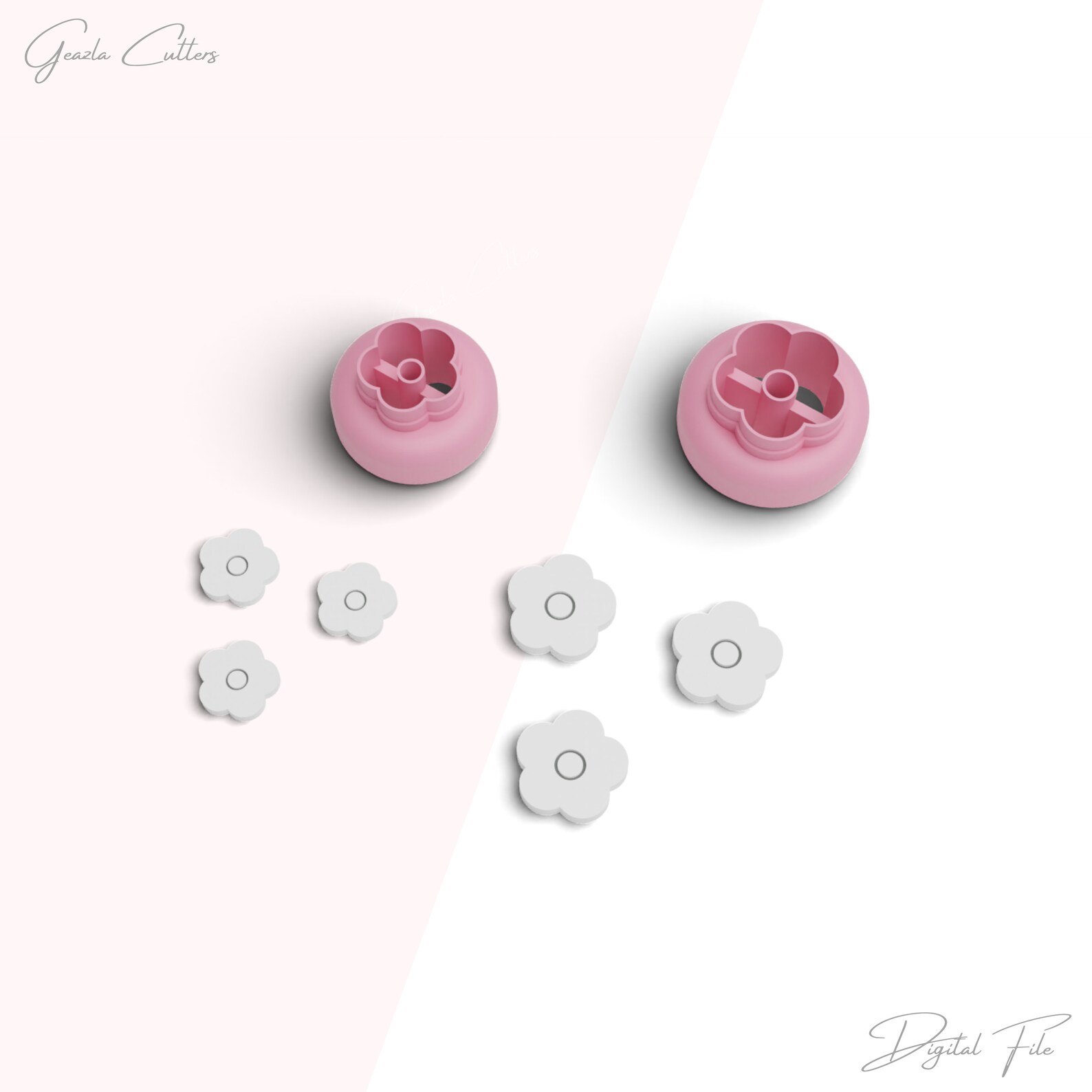 Daisy Thread Cutter Daisy Flower Stud Clay Cutter, Spring Polymer Clay Cutter, Mini Clay ...