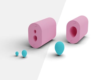 ポリマー粘土楕円形ビーズローラー 15 mm および 20 mm | 楕円形ビーズ