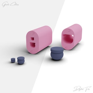 Decorative Pot Bead Roller For Polymer Clay, Pot Shape Bead Making Tool, Polymer Clay Tools, 3 Sizes Included, Digital STL File, No: 666