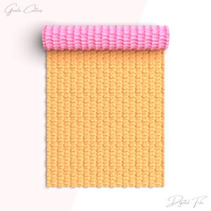 May include: A yellow and pink waffle-textured digital paper. The paper is rolled up and the pink side is visible. The text "Digital File" is at the bottom of the image.
