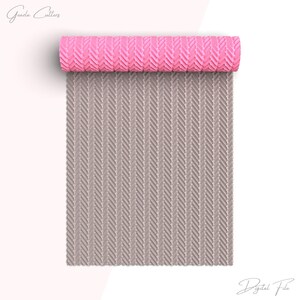 May include: A pink and grey textured silicone rolling pin with a herringbone pattern. The rolling pin is rolled up and the pink side is visible. The text "Digital File" is visible at the bottom of the image.