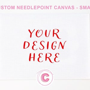 Custom Needlepoint Canvas, Small (ornament size)