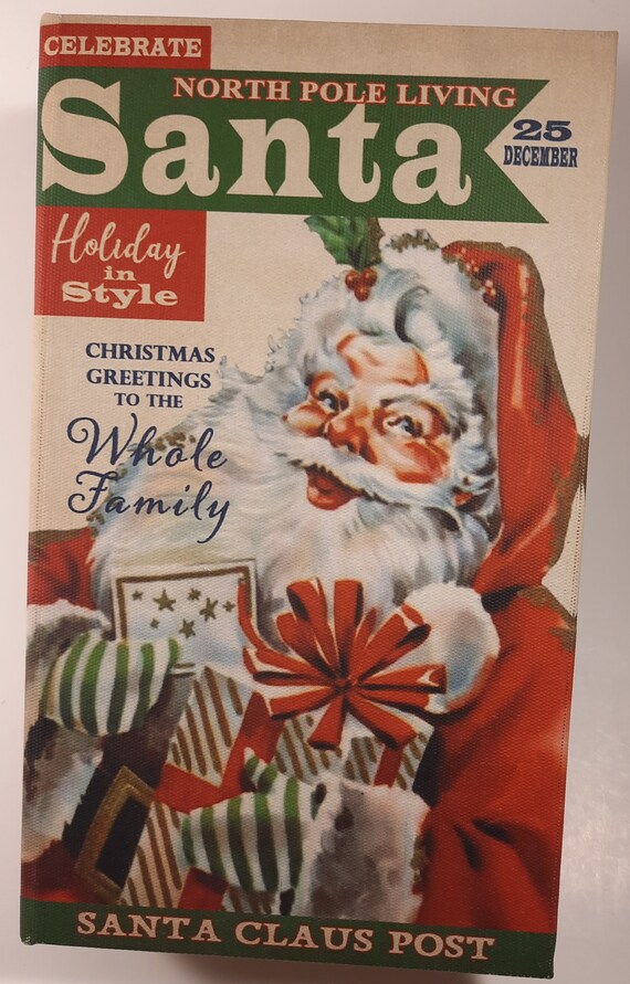 Mr. Christmas Wood Box NORTH POLE LIVING Etsy