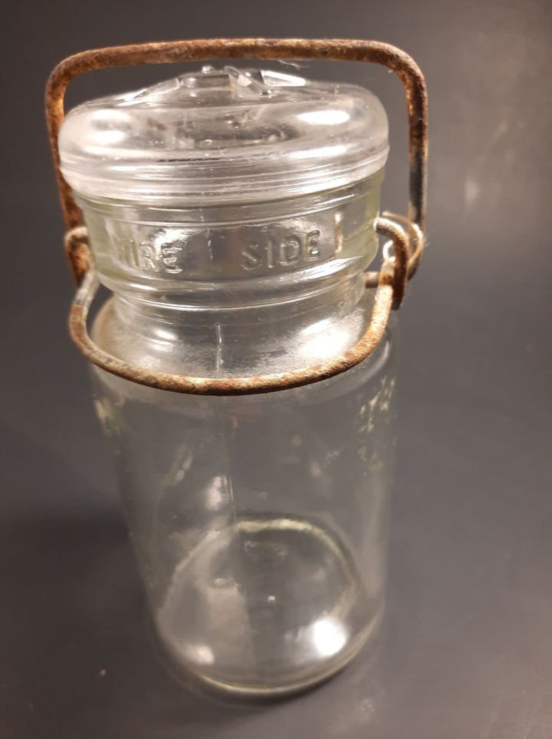 Vintage, Glass Canning Jar, Bottle, 1780, With Wire Bale and Lid Etsy