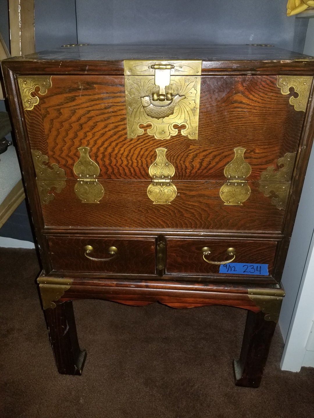 Antique Japanese Tea Chest Etsy