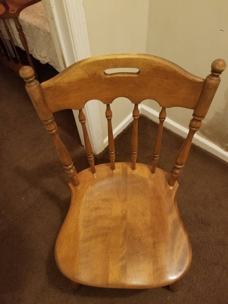 Ethan Allen Heirloom Nutmeg Maple Chairs Etsy