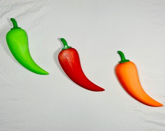 Southwestern Chili Pepper Wall Decor for Kitchens, Indoors