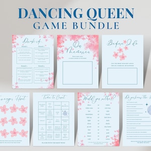 Mamma Mia Bachelorette Games | Mamma Mia Game Bundle | Canva Template