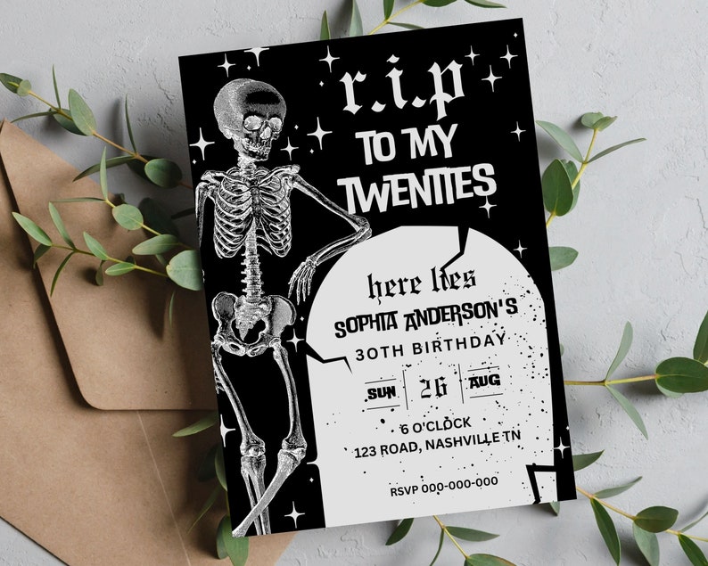 RIP 20s Geburtstagsdeko Rosegold - 30. Geburtstag Ballons Mit Death To My Twenties