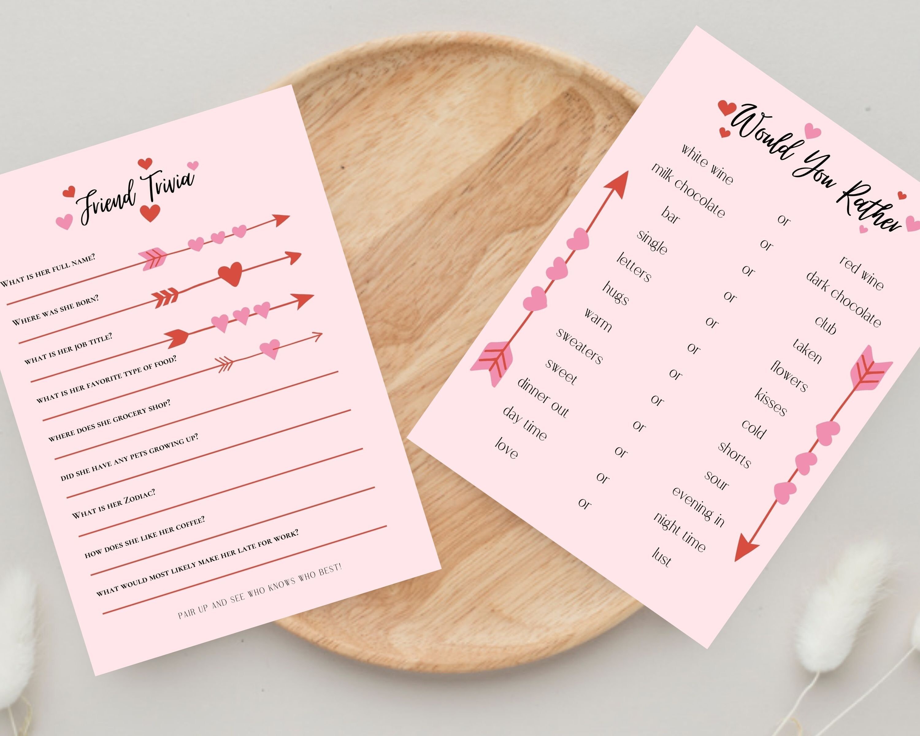 Galentine's Games Printable Valentines Day Games - Etsy