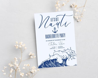 Nautical Boat Bachelorette Invitation | Invitation Template