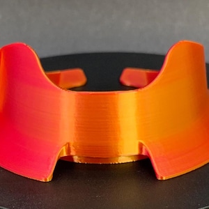 Puffco Pro 3D Printed Daybreak Colorway Stabilizing Base Red With Gold With Hot Knife Holder