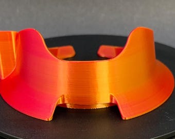 Puffco Pro 3D Printed Daybreak Colorway Stabilizing Base Red With Gold With Hot Knife Holder