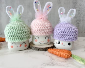 Easter Bunny Spring Marshmallow Mug Hats