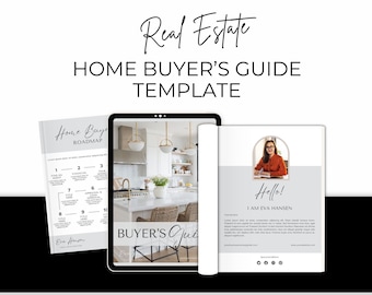 Home Buyer's Guide, Real Estate Marketing Template, Realtor Packet, Magazine-style design, Elevate your Marketing