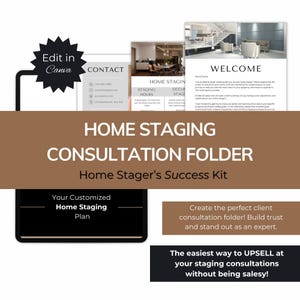 Home Staging Consultation Kit | Home Staging Report Templates | Canva Templates | Staging Checklist | Home Staging Services, Process, FAQs