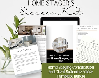 Home Staging Consultation Kit | Ultimate and Business Toolkit for Professional Home Stagers | Canva Templates | Marketing Toolkit