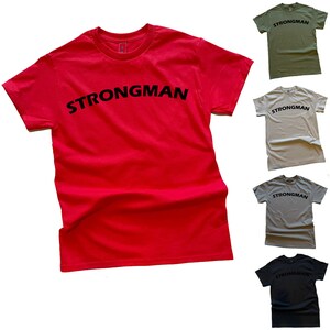 Camiseta Strongman Gym - Ropa de gimnasia Entrenamiento Culturismo Por Gym Bloggs