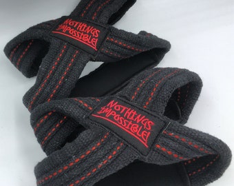 Figure 8 Weight Lifting Straps DeadLift Heavy Duty Lifting Straps Pull-ups Horizontal Bar