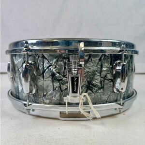 Vintage 1960s Slingerland 14" Black Diamond Pearl Snare Drum image 4
