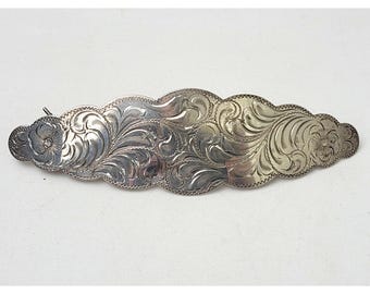 Vintage Diablo sterlingzilver met zuidwesten bloemen bewerkt haarspeldje van 5 inch