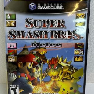Super Smash Bros. Melee Nintendo GameCube, Player's Choice Case & Disc Untested
