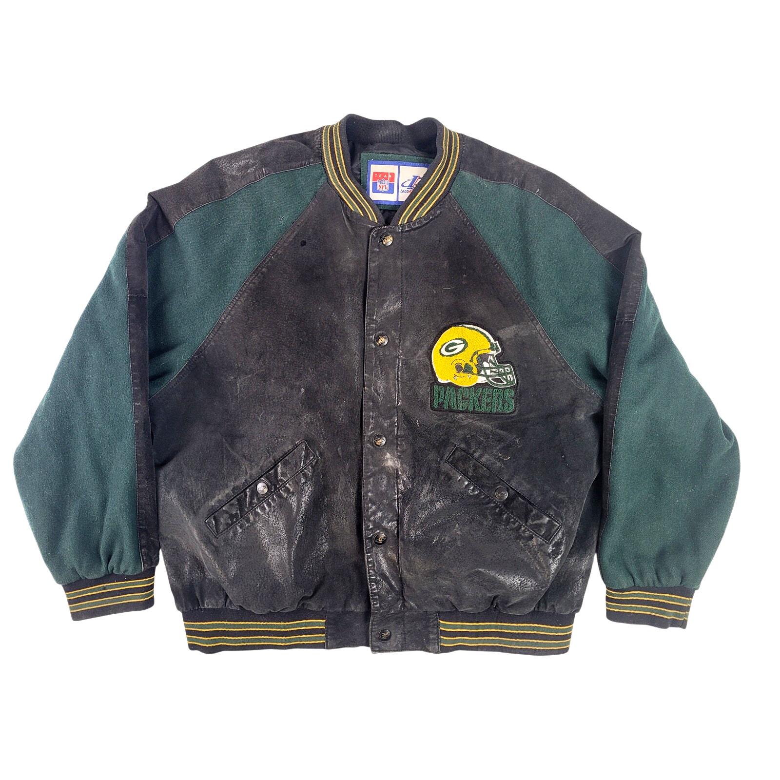 Green bay packers leather jackets - Etsy 日本