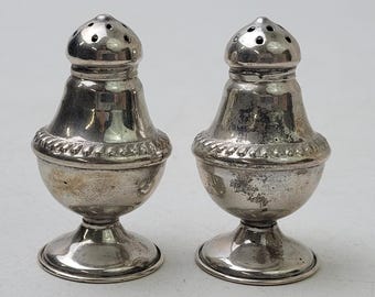 Vintage sterlingzilveren zout- en peperstel | 2 1/4" hoog