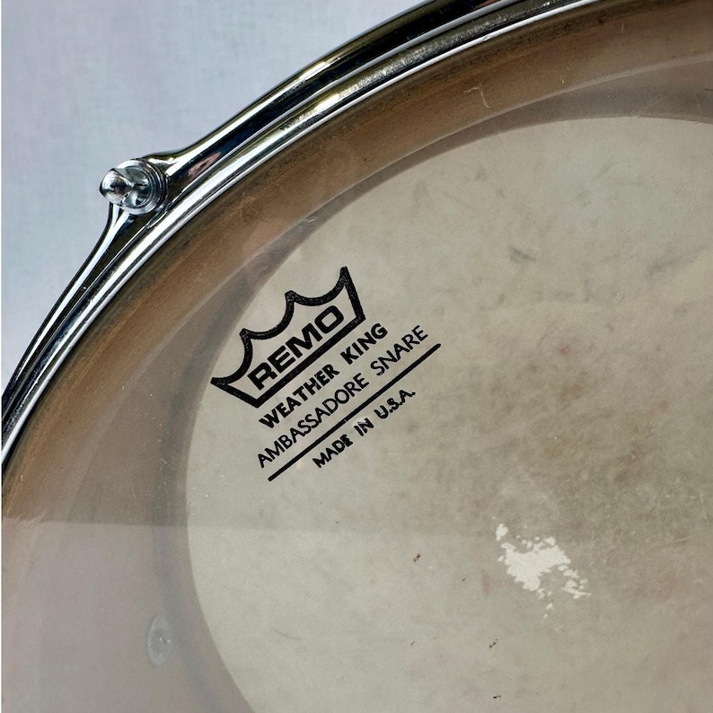 Vintage 1960s Slingerland 14" Black Diamond Pearl Snare Drum image 8