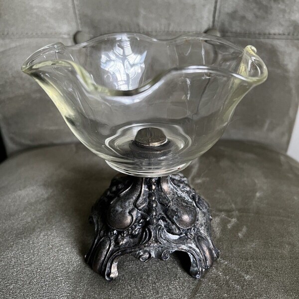 Antique Metal Candy Dish Etsy