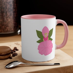 Peony Flower Fairy Coffee Mug, 11oz