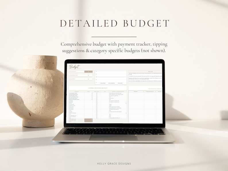 Wedding Budget Spreadsheet Google Sheets Digital Wedding Planner