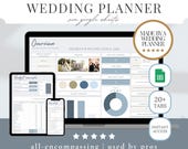 Blue Digital Wedding Planning Spreadsheet Google Sheets Wedding Budget Tracker Checklist Seating Chart Timeline Blue Wedding Planner Digital