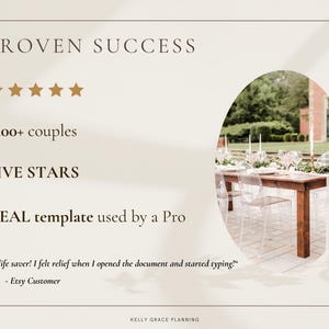 Digital Wedding Planner made by a pro with 5 stars