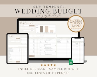 Wedding Budget Planner: Google Sheets Template with Payment Tracker (Digital Download)