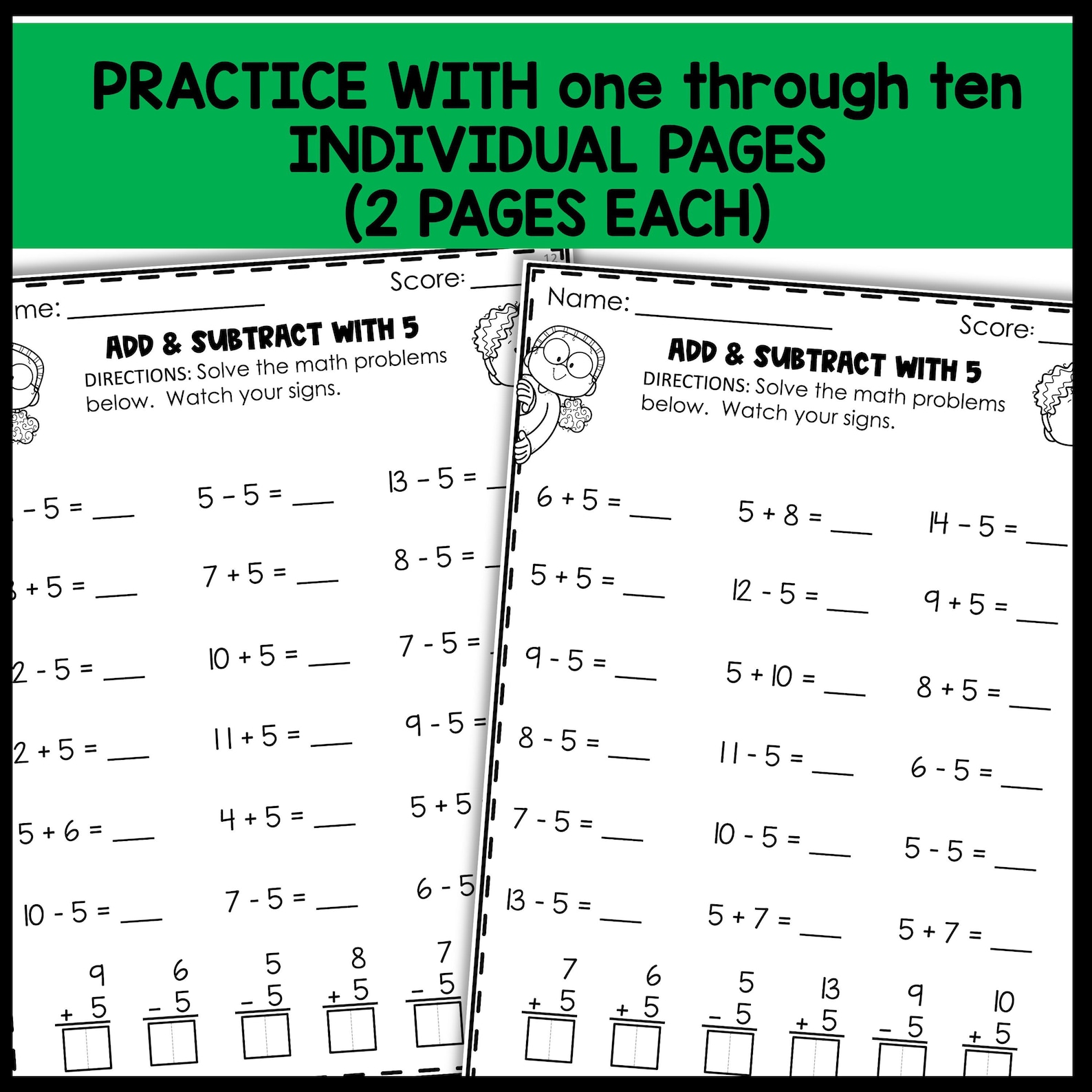150 1st Grade Math Worksheets, Printable Activity Book, Homeschool ...