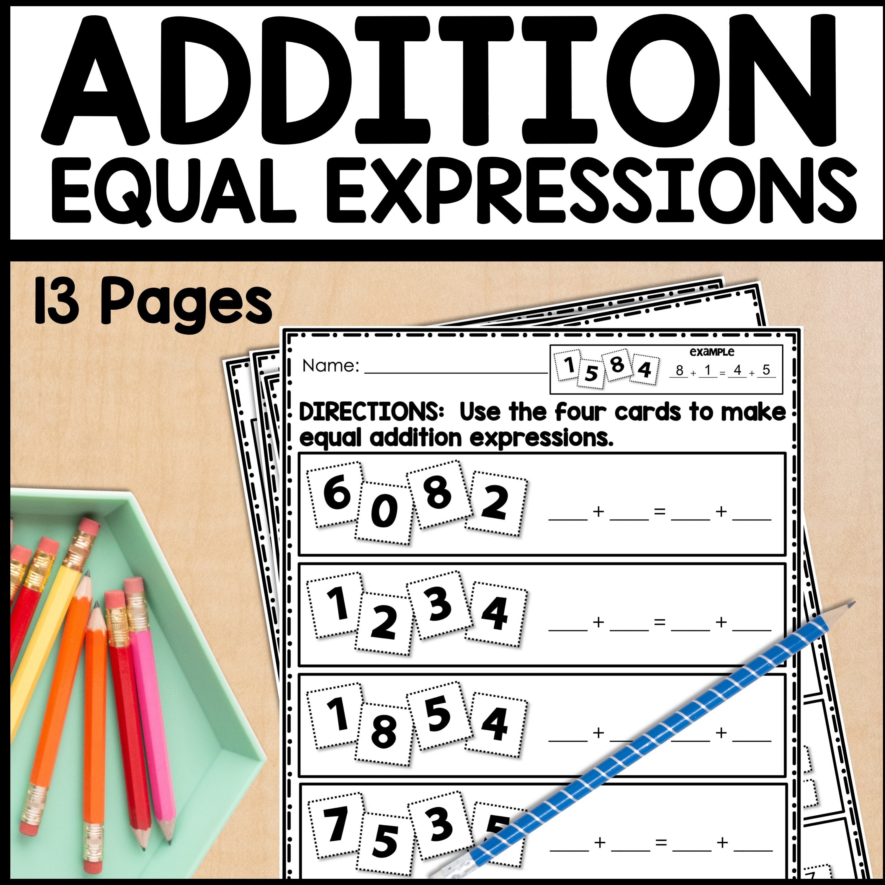 1st Grade Math Worksheets, Printable Activity Book, Homeschool ...