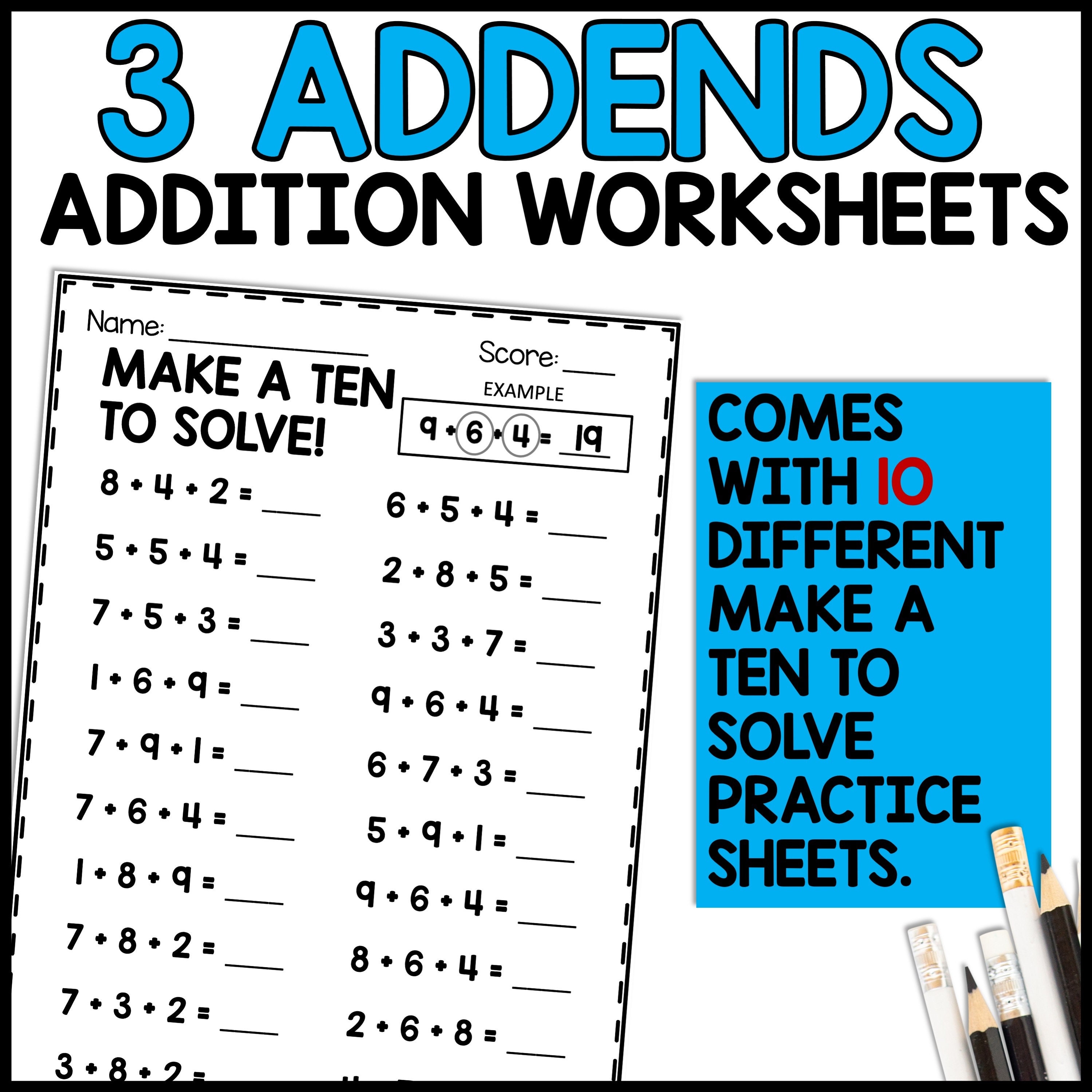 1st Grade Math Worksheets, Printable Activity Book, Homeschool ...