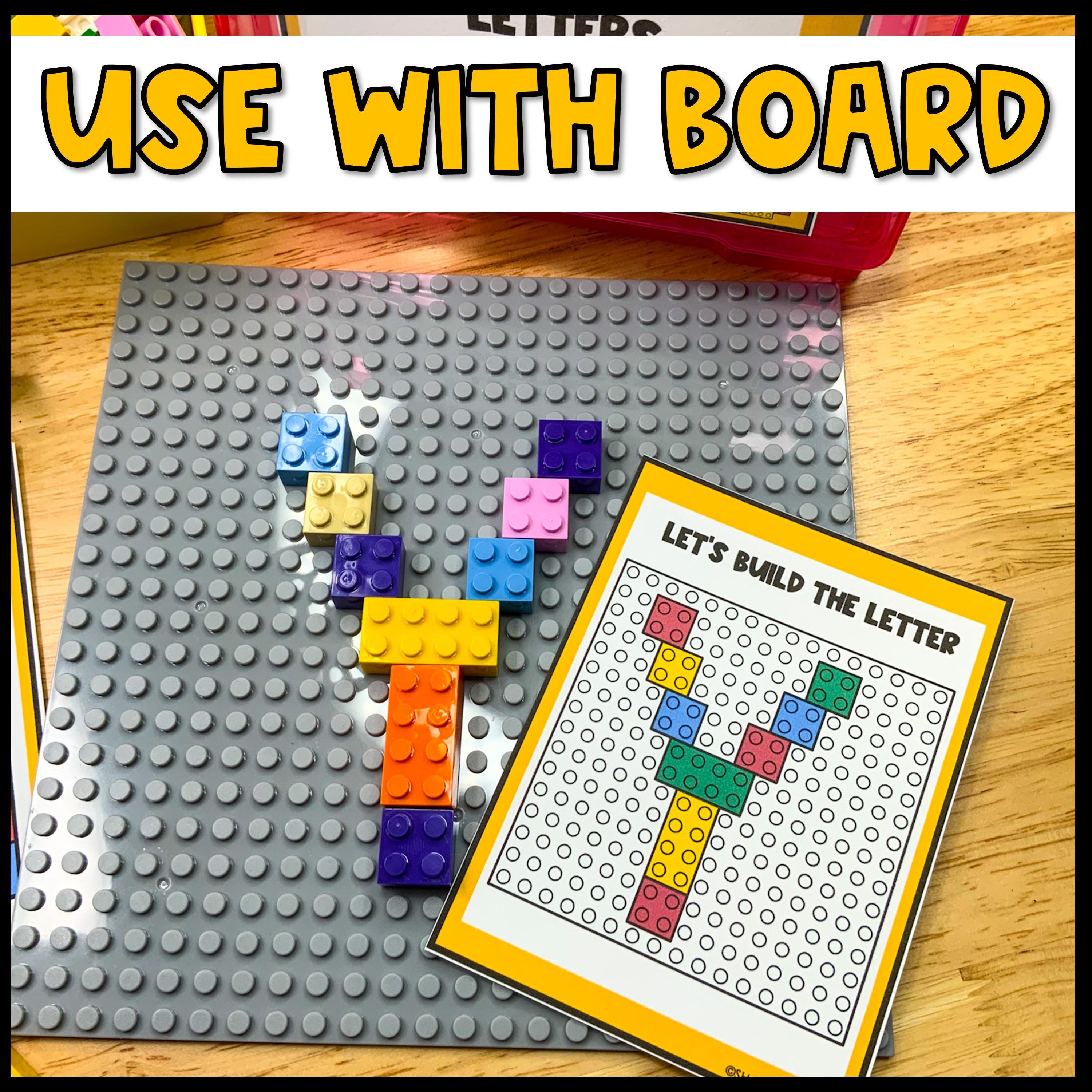 Building Block Task Cards: ABC & 123 STEM Activities (PDF Download) - Etsy